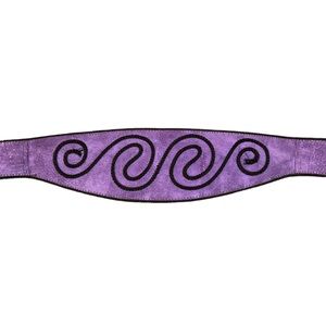 Amanda Smith Purple Suede Belt Vintage 1980’s Size Medium Maximalist Mob Wife